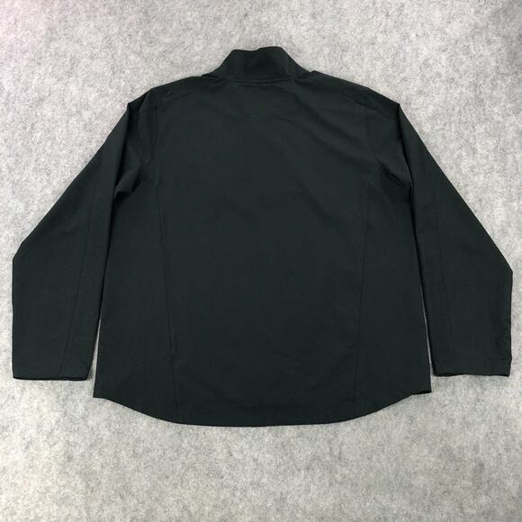 Eddie Bauer Sport 1/4 Zip Pullover Mens Jacket XL Black Zip Pockets Lightweight - Picture 3 of 11